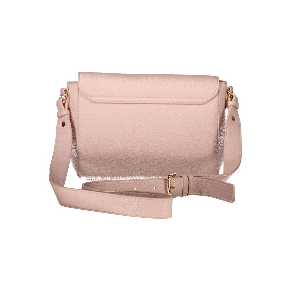 Mario Valentino Pink Faux Leather Adjustable Shoulder Bag