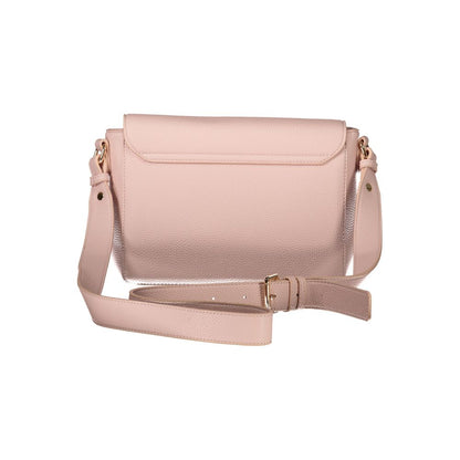 Mario Valentino Pink Faux Leather Adjustable Shoulder Bag