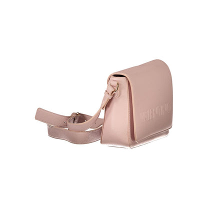 Mario Valentino Pink Faux Leather Adjustable Shoulder Bag