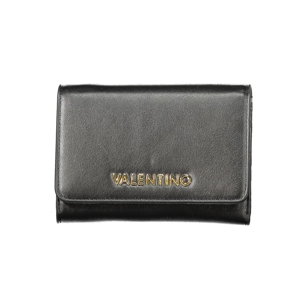 Mario Valentino Black Faux Leather Wallet for Women