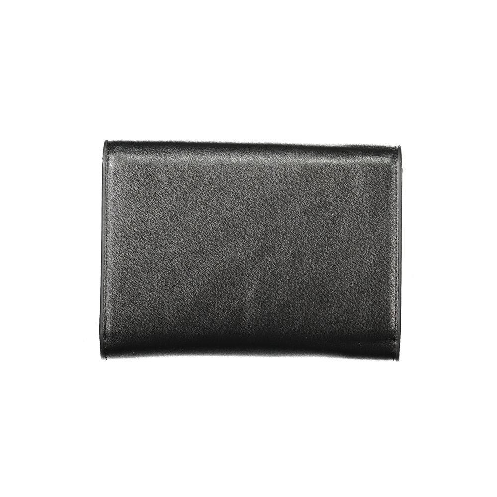 Mario Valentino Black Faux Leather Wallet for Women