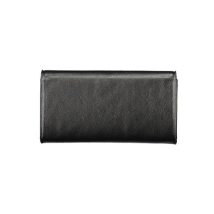 Mario Valentino Black Faux Leather Wallet for Women
