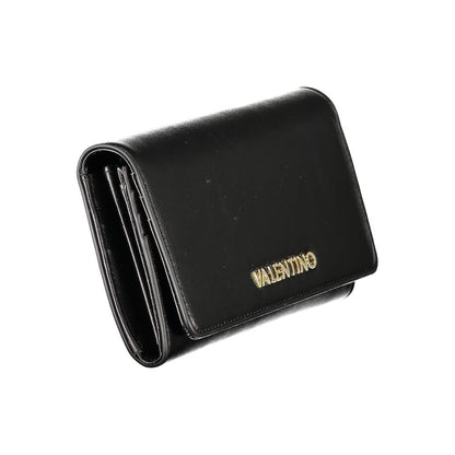 Mario Valentino Black Faux Leather Wallet for Women