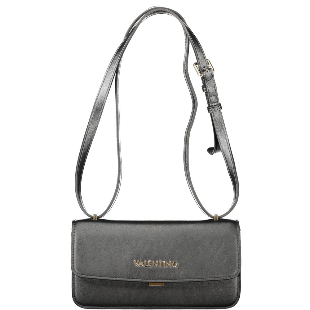 Mario Valentino Black Faux Leather Handbag
