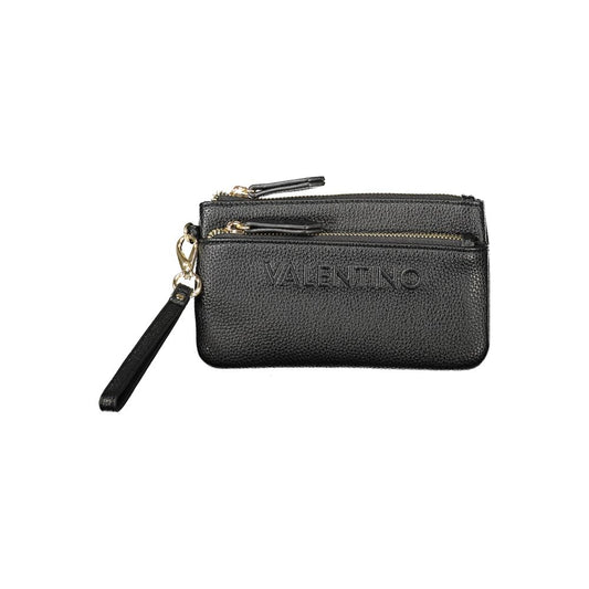 Mario Valentino Black Faux Leather Women's Wallet