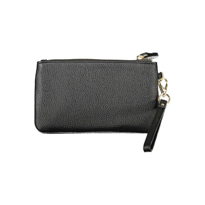 Mario Valentino Black Faux Leather Women's Wallet