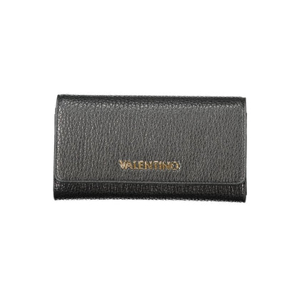 Mario Valentino Black Faux Leather Women's Wallet