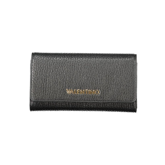 Mario Valentino Black Faux Leather Women's Wallet