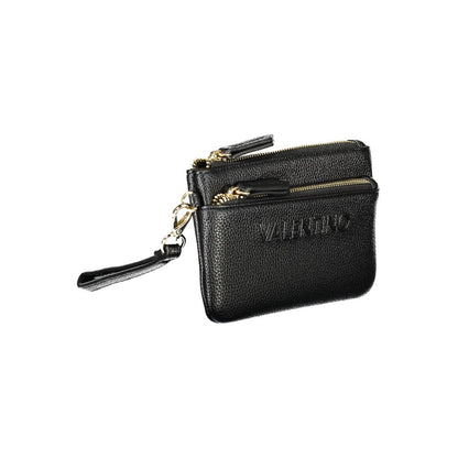 Mario Valentino Black Faux Leather Women's Wallet