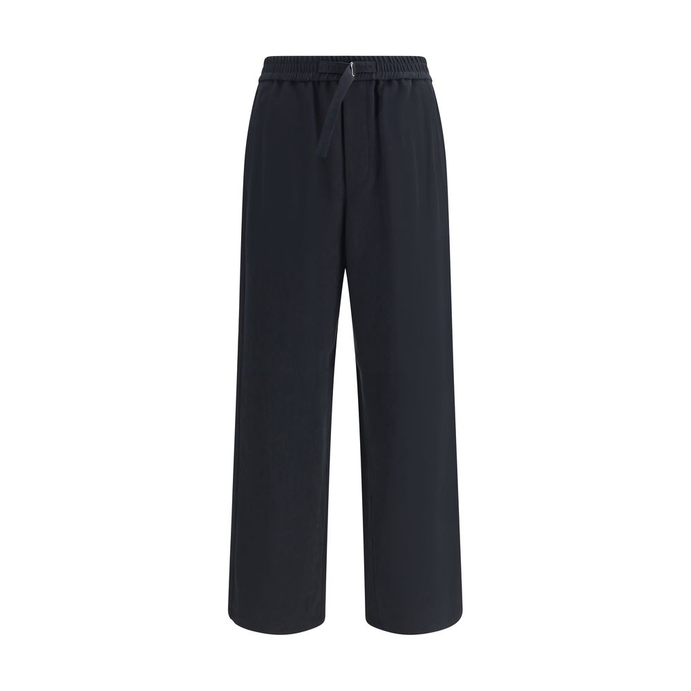 Ami Paris Cotton Wide-Leg Pants