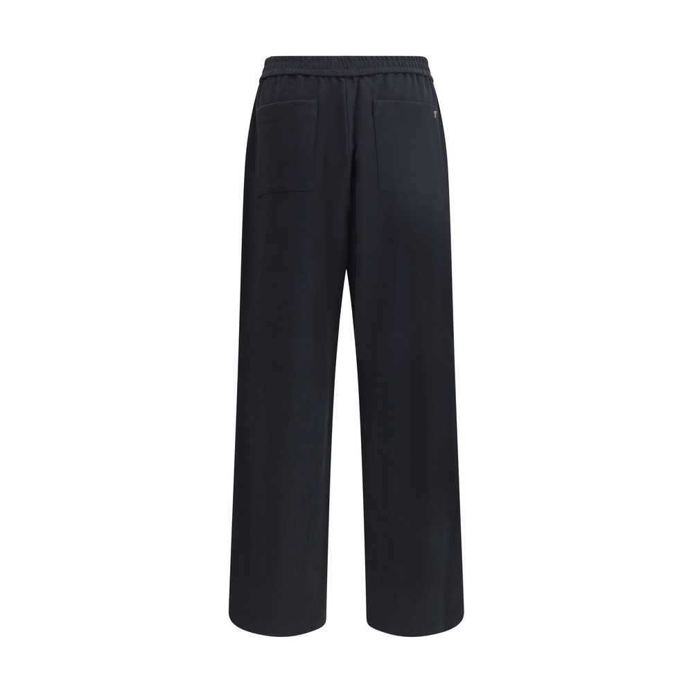 Ami Paris Cotton Wide-Leg Pants