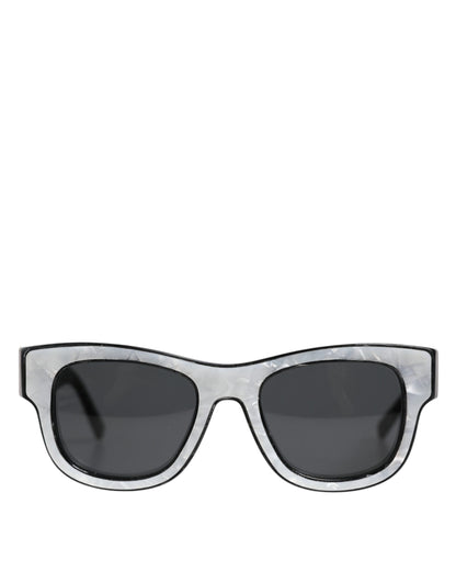 Dolce & Gabbana Pearl White Acetate Frame DG4379 Domenico Shade Sunglasses