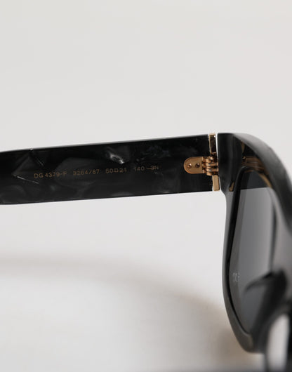 Dolce & Gabbana Pearl White Acetate Frame DG4379 Domenico Shade Sunglasses