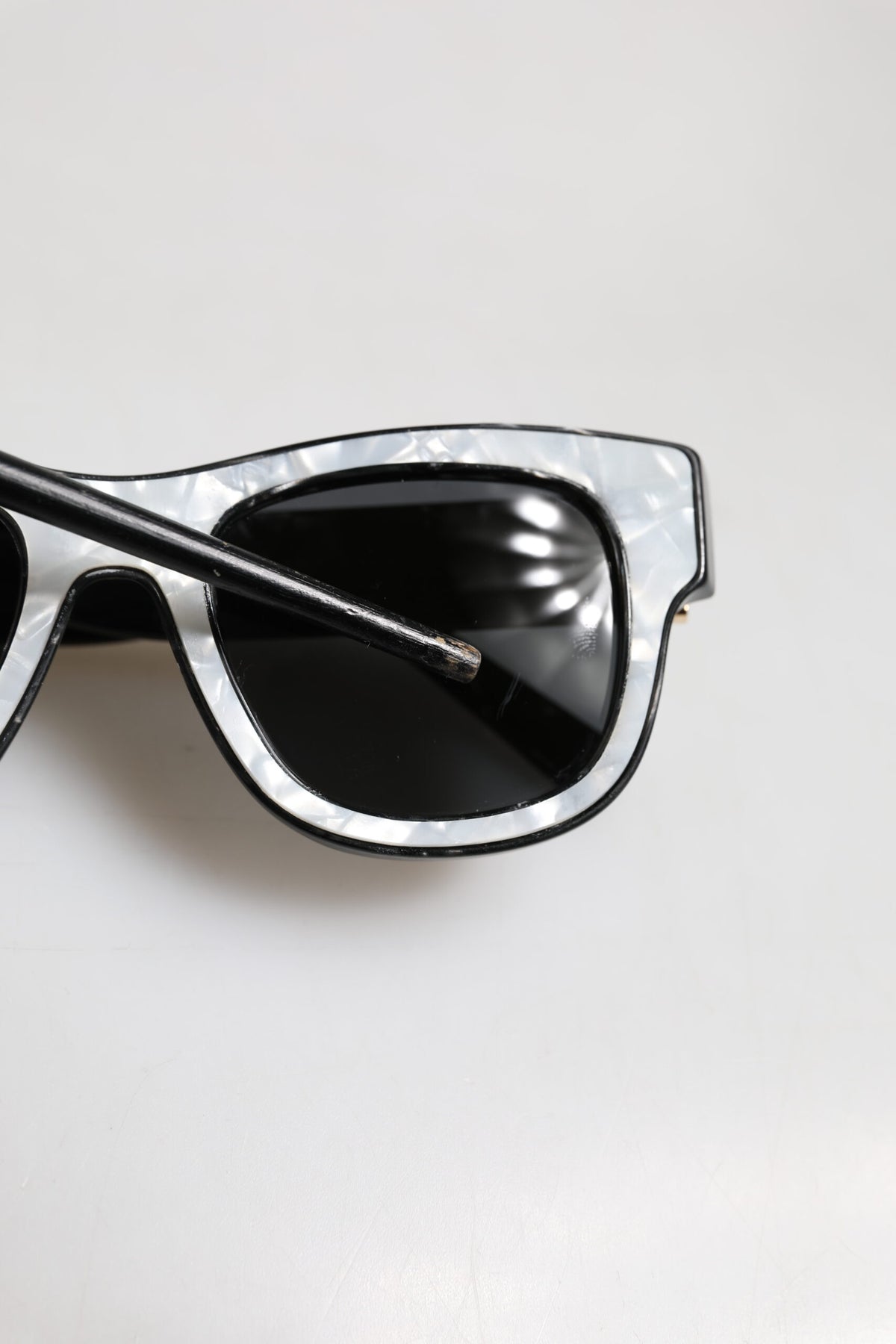 Dolce & Gabbana Pearl White Acetate Frame DG4379 Domenico Shade Sunglasses