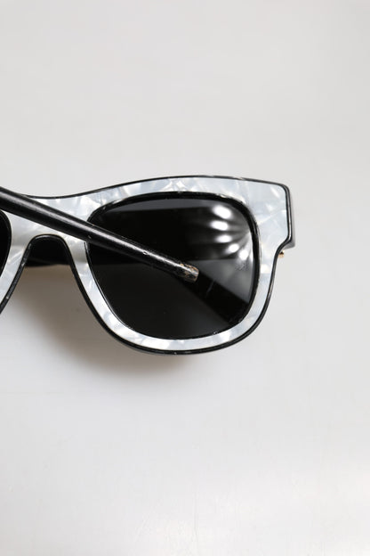Dolce & Gabbana Pearl White Acetate Frame DG4379 Domenico Shade Sunglasses