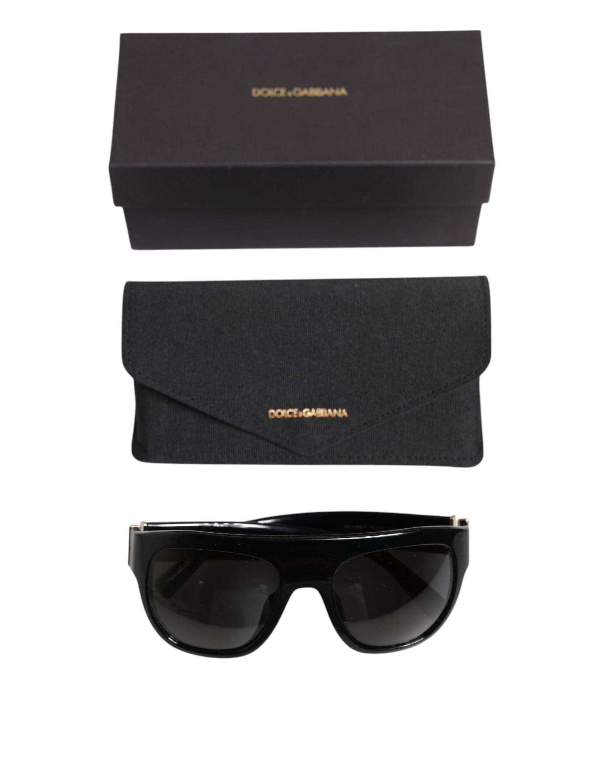 Dolce & Gabbana Black Square Acetate Frame DG4398-F Sunglasses for Women