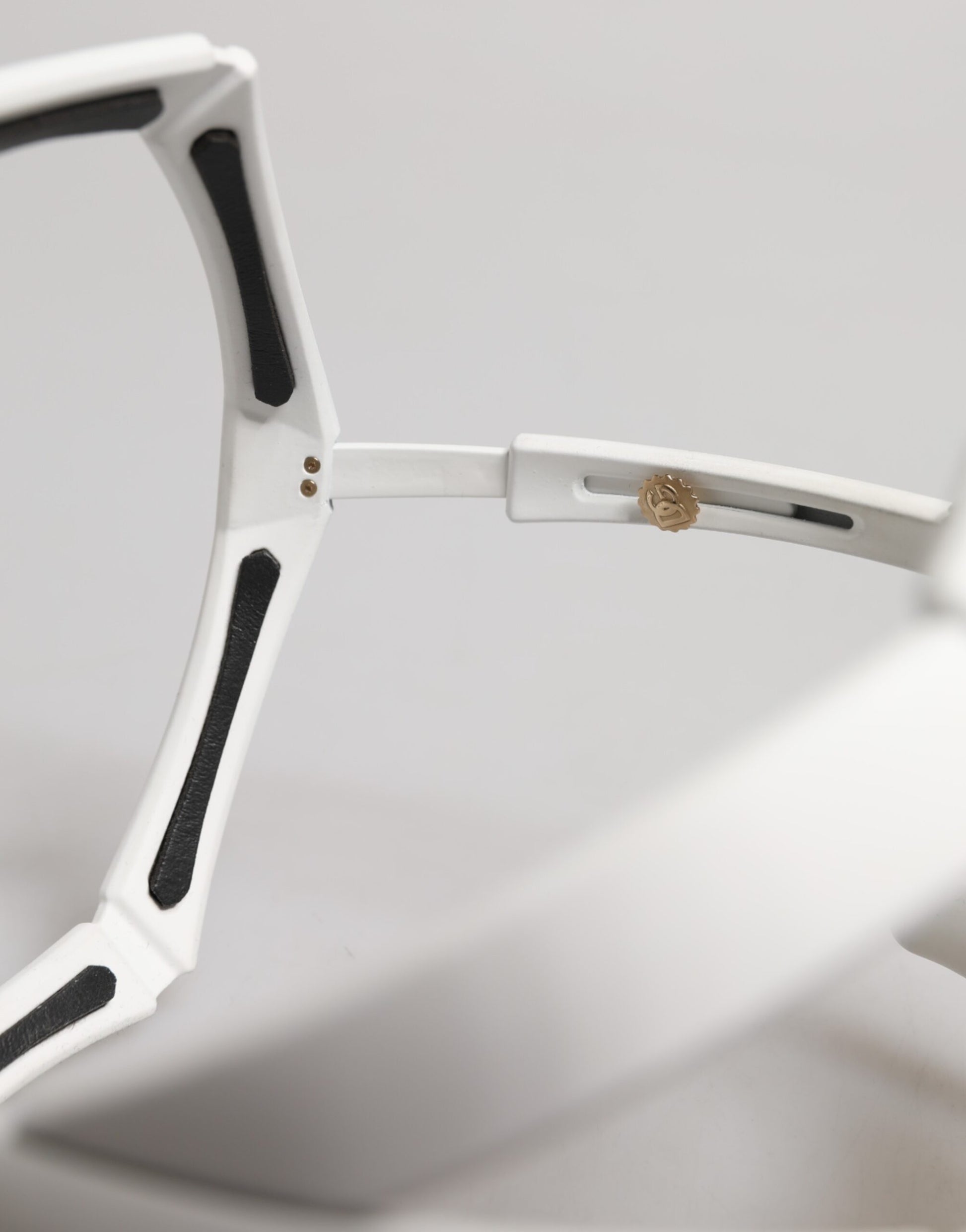 Dolce & Gabbana White Acetate Next Generation Runway Mask Sunglasses