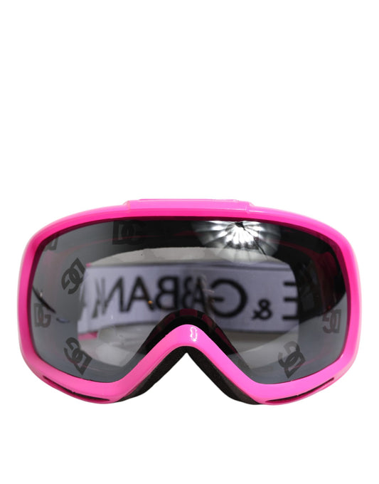 Dolce & Gabbana Fuchsia Pink Logo Ski Goggles DG6182