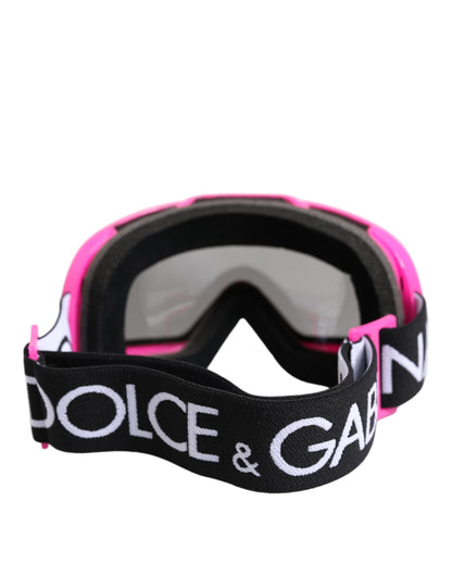Dolce & Gabbana Fuchsia Pink Logo Ski Goggles DG6182
