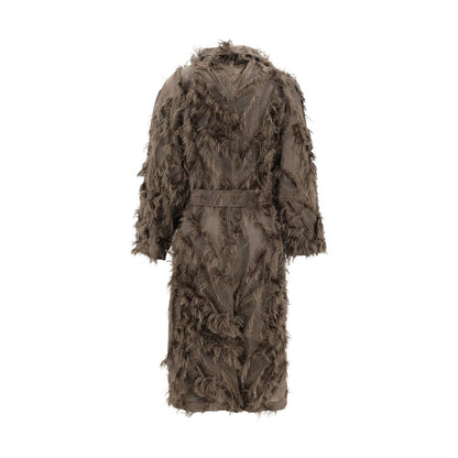 Brunello Cucinelli Elegant Coat with Fur Details