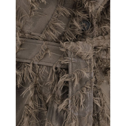 Brunello Cucinelli Elegant Coat with Fur Details