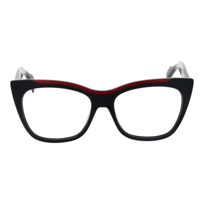 Yohji Yamamoto Black Men’s Optical Frames – Cat Eye Style