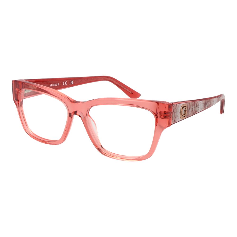 Guess Women’s Optical Glasses – Red Rectangle Frame, 53mm