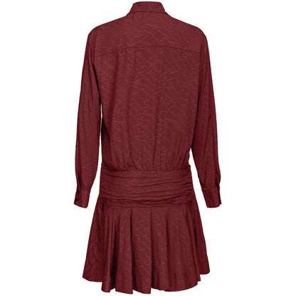 PINKO Red Haircalf Dress - Bold Urban Chic