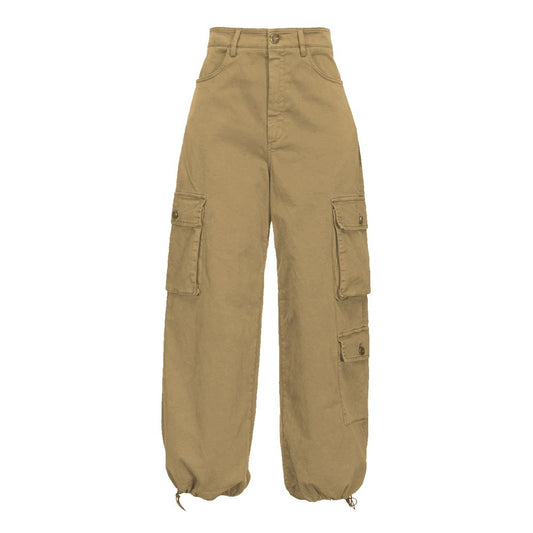 PINKO Ajaccio Cargo Pants: Bold Beige Cotton Statement