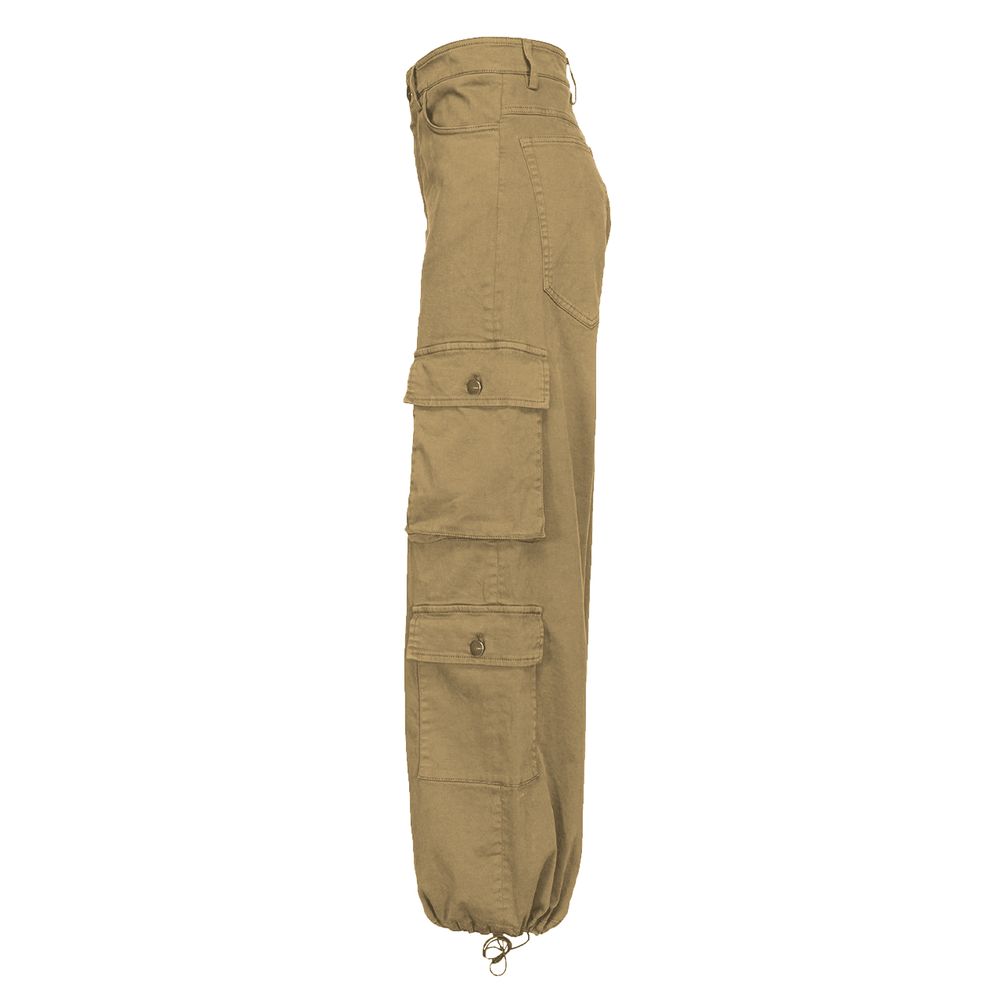 PINKO Ajaccio Cargo Pants: Bold Beige Cotton Statement