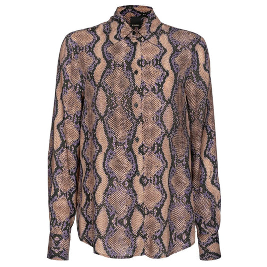 PINKO Multicolor Viscose Statement Shirt