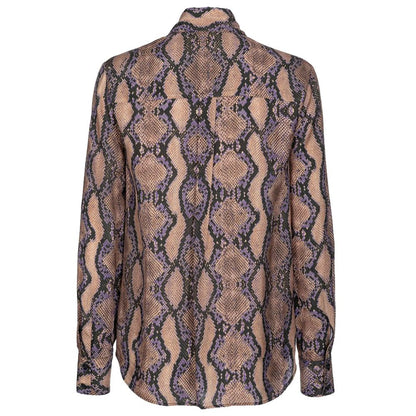PINKO Multicolor Viscose Statement Shirt