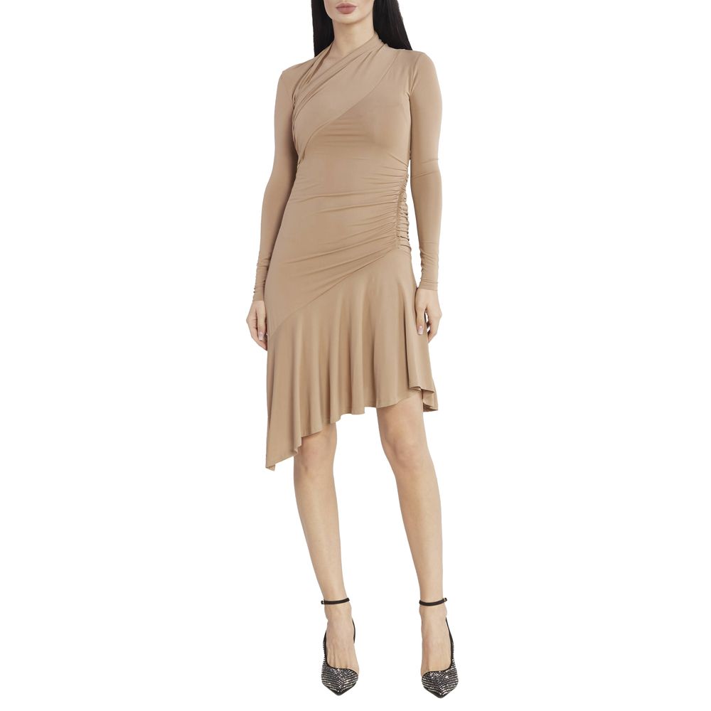 PINKO Beige Viscose Statement Dress