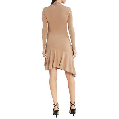 PINKO Beige Viscose Statement Dress