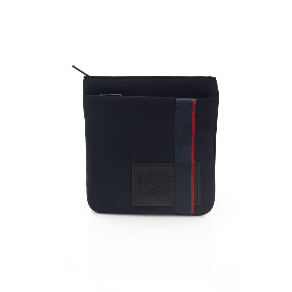 Blue Polyester Men Messenger Bag