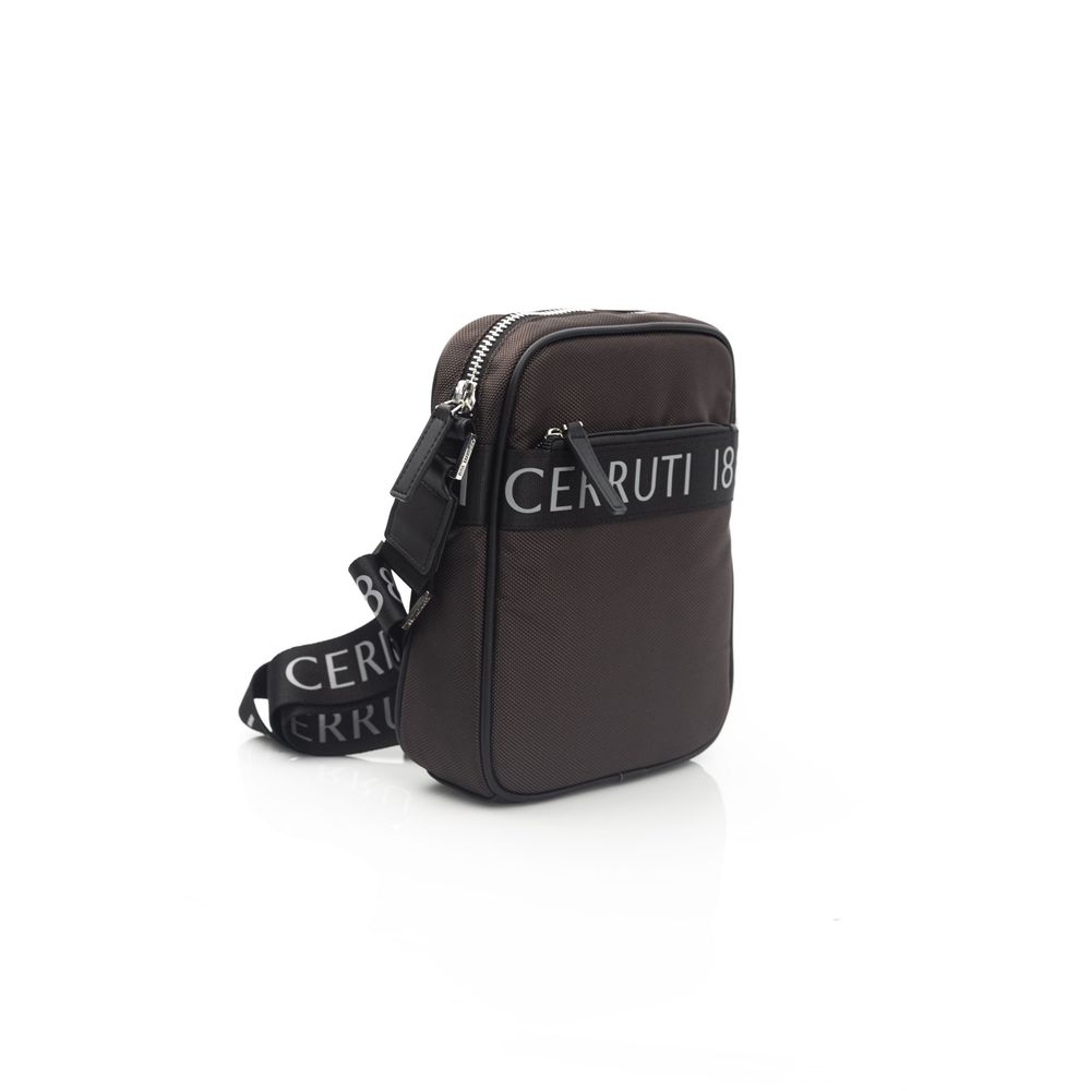 Brown Nylon Men Messenger Bag