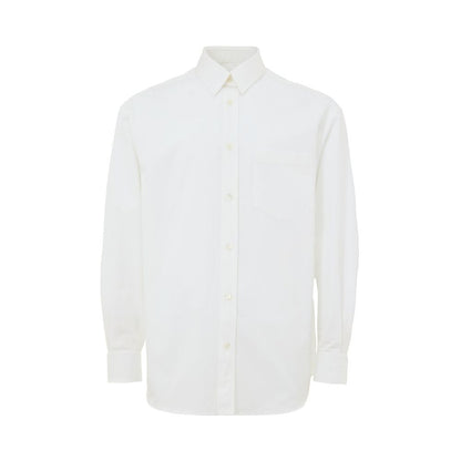 Gucci White Cotton Double Collar Poplin Shirt