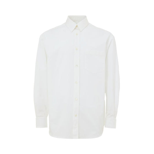 Gucci White Cotton Double Collar Poplin Shirt