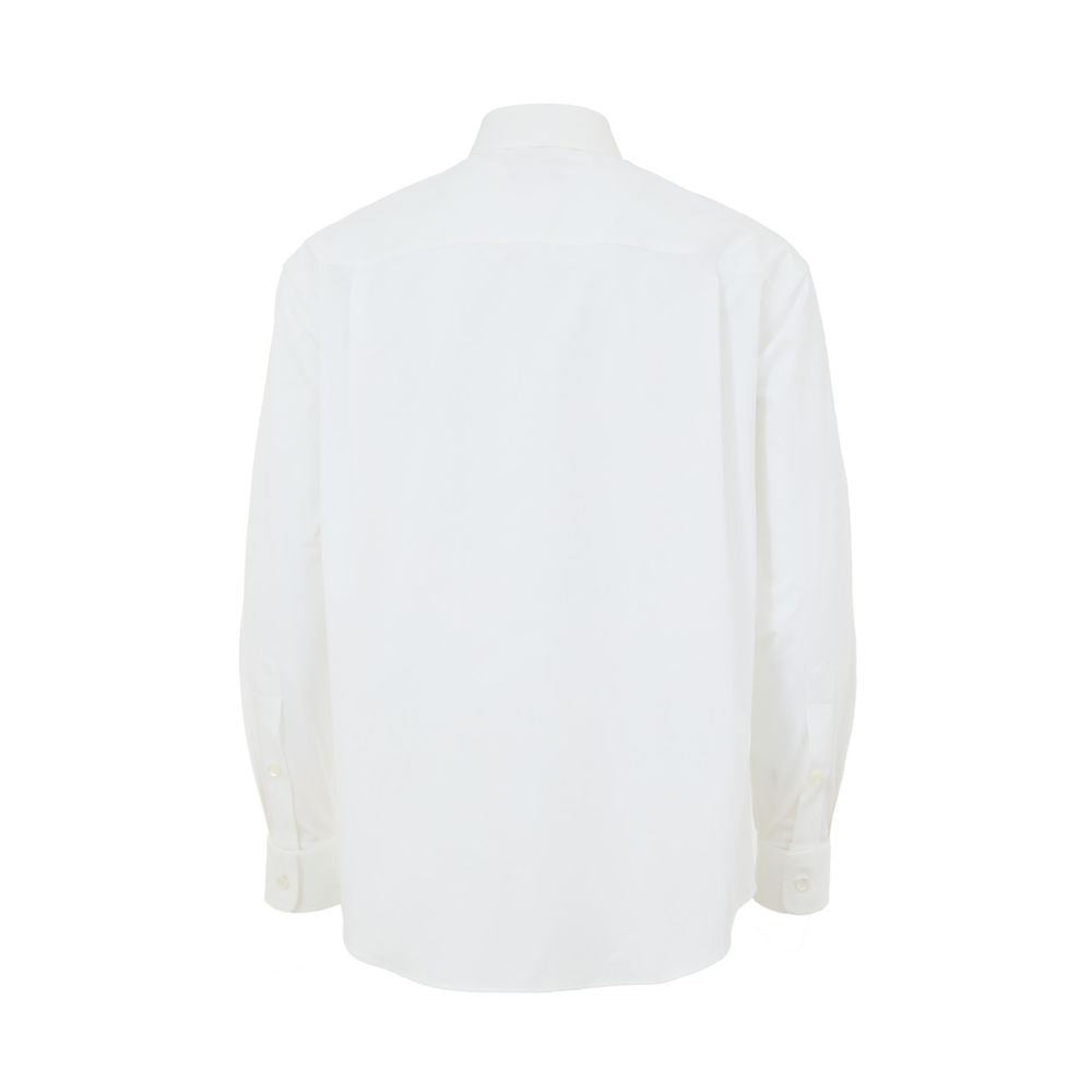 Gucci White Cotton Double Collar Poplin Shirt