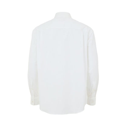 Gucci White Cotton Double Collar Poplin Shirt