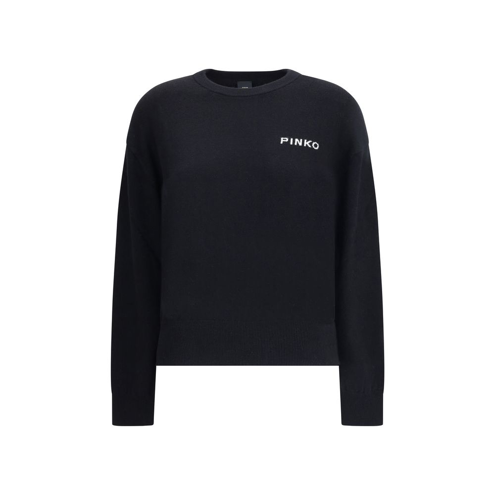 PINKO Logo Sweater - Bold Contemporary Wool Blend