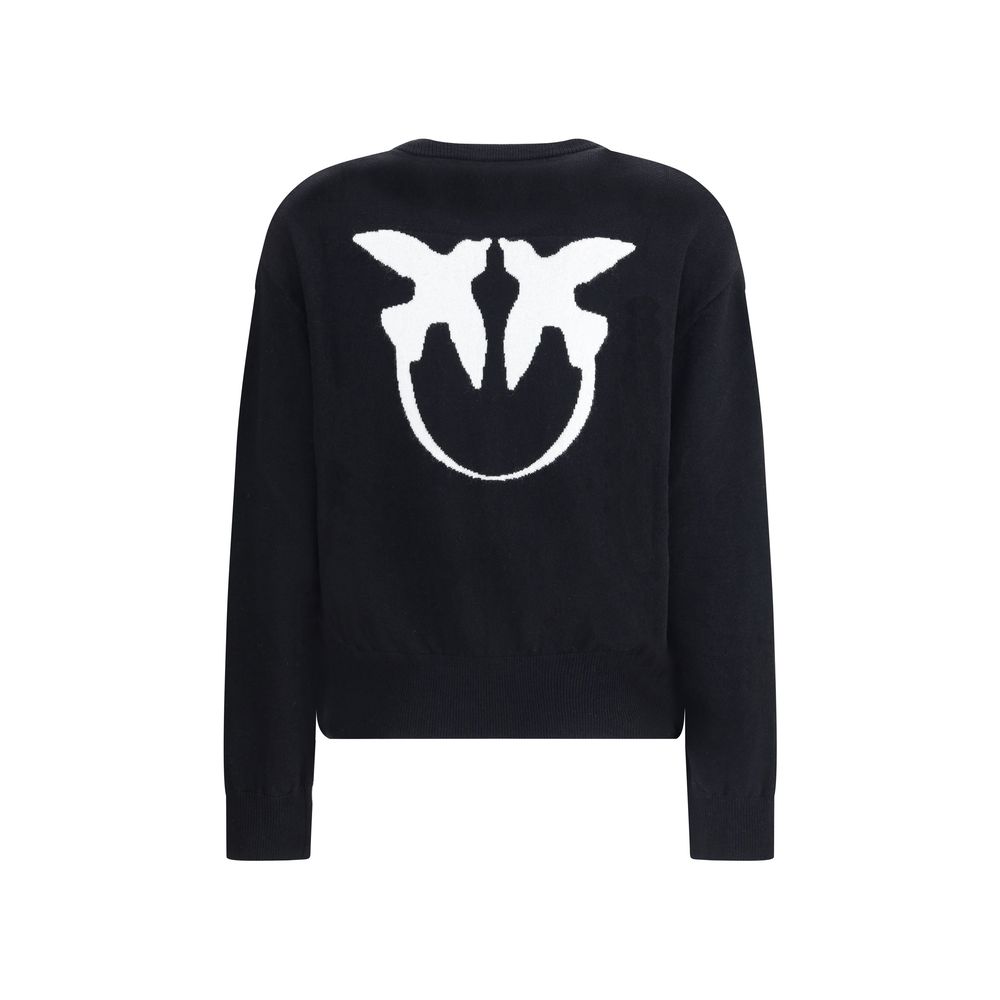PINKO Logo Sweater - Bold Contemporary Wool Blend