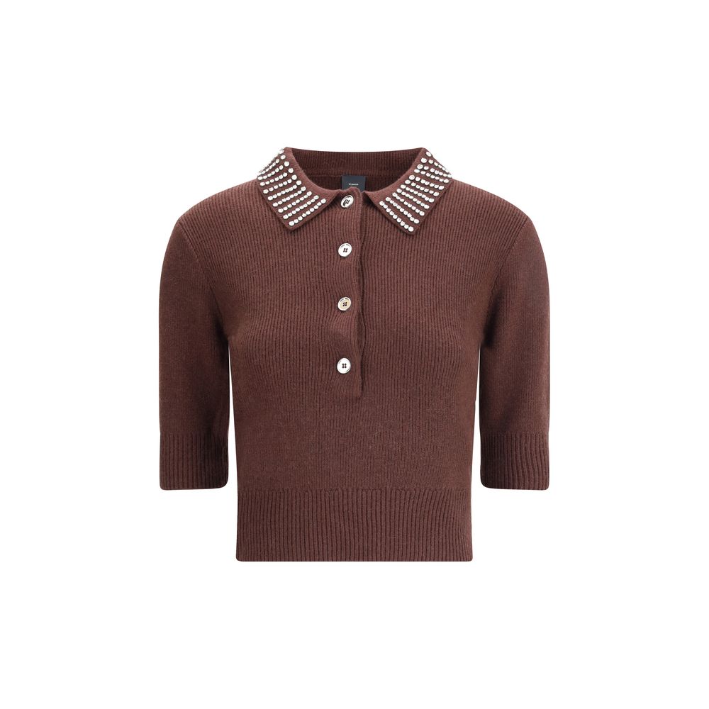 PINKO Emilia Sweater with Rhinestones