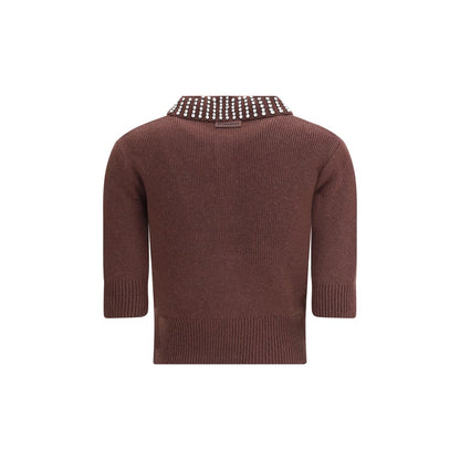 PINKO Emilia Sweater with Rhinestones