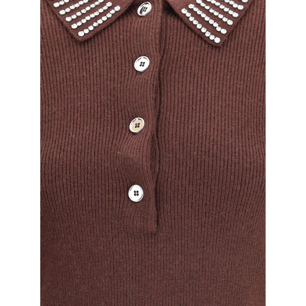 PINKO Emilia Sweater with Rhinestones