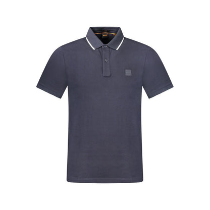 Hugo Boss Blue Cotton Polo Shirt - Stylish Slim Fit