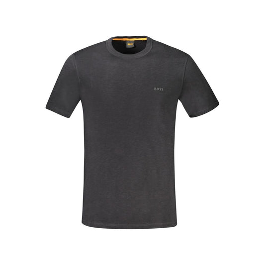 Hugo Boss Black Cotton T-Shirt - Timeless Casual Elegance
