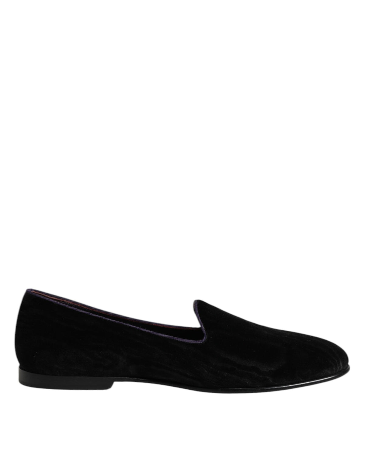 Dolce & Gabbana Black DG Crown Embroidery Loafers