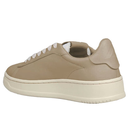Autry Beige Goatskin Sneaker - Vintage Chic
