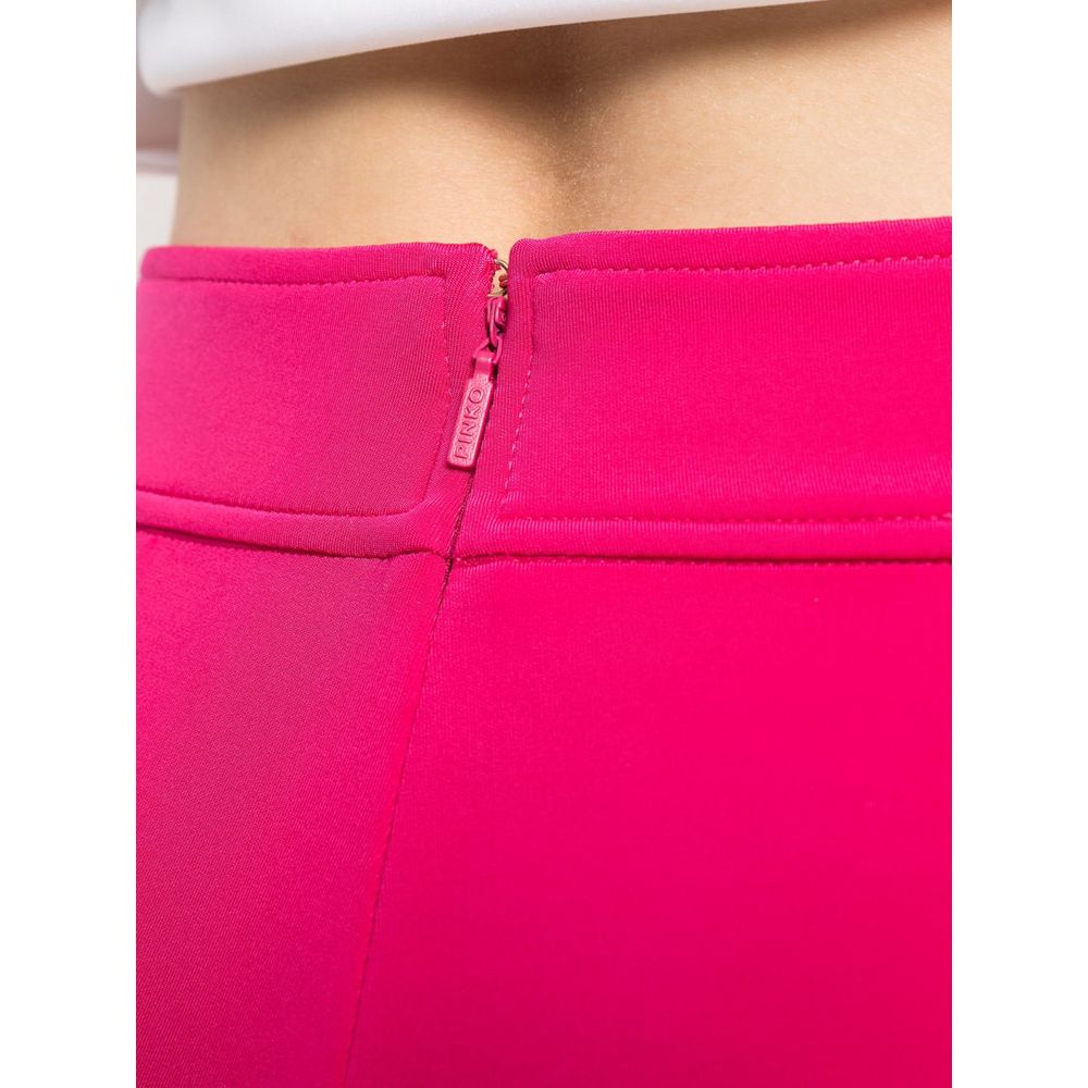 PINKO Fuchsia Flared Trousers - Standout Contemporary Style